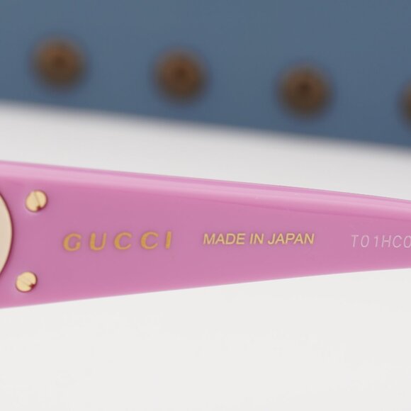 Gucci GG2015S 005 Square Sunglasses – Pink/Burgundy